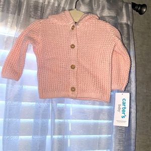 Carter’s newborn baby button knitted cardigan NWT